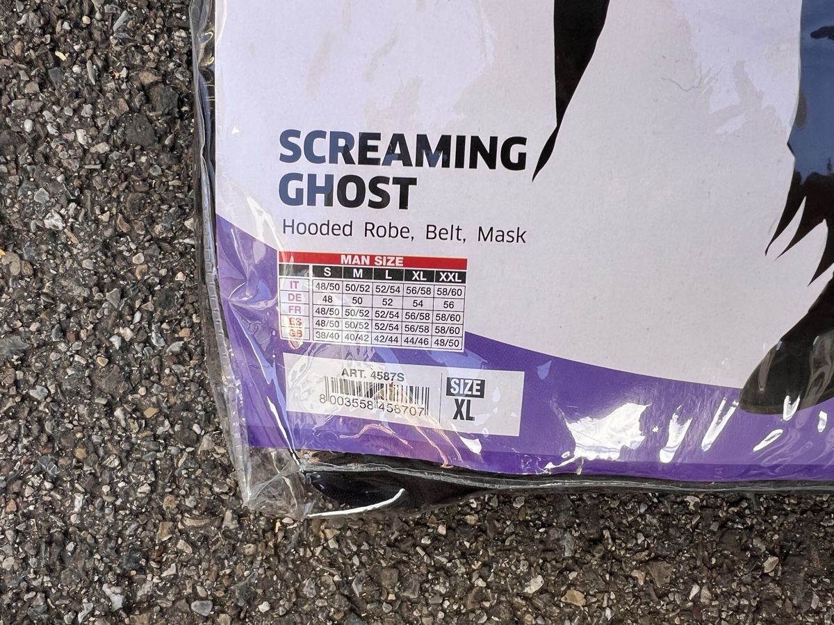 Costumi: Helloween Kostüm Ghost Ungeöffnet! – Nuovo e nell'imballaggio originale da Pfaffhausen venduto da Colebarmet7 1