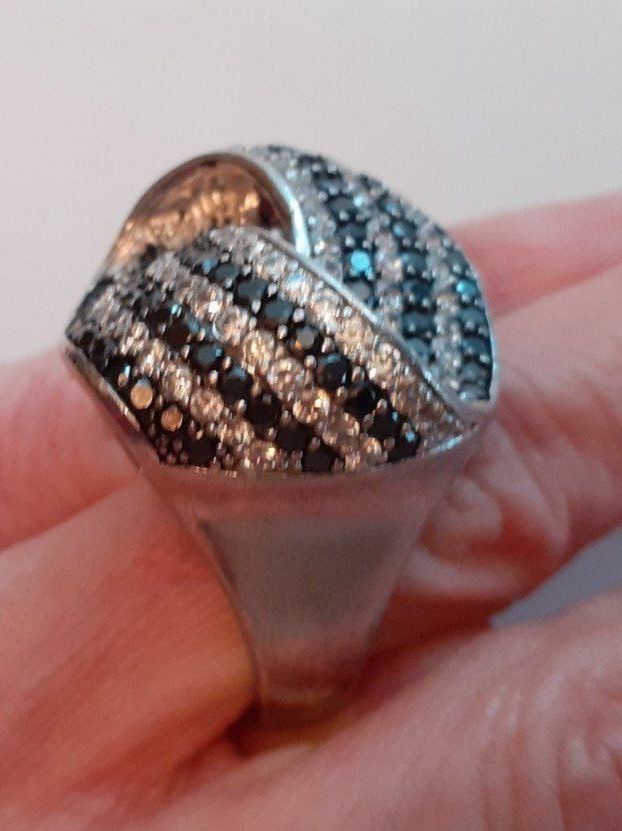 Anelli: Ring Silber Bergkristall & Onyx – Usato da Mörschwil venduto da wunderkiste44 7