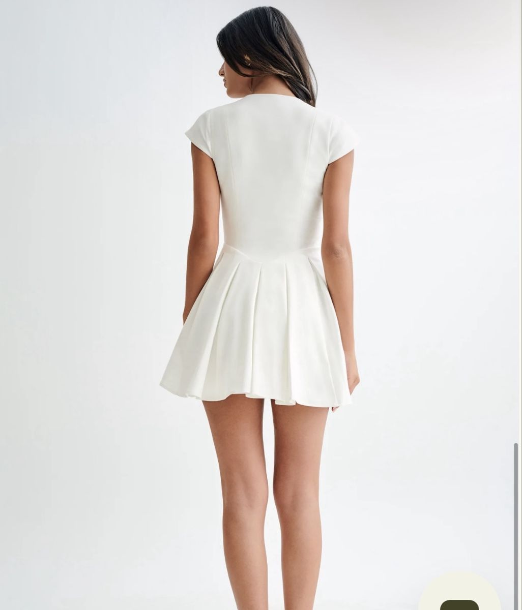Vestiti: Meshki weiss Mini Kleid - S – Nuovo e nell'imballaggio originale da Zug venduto da sschnide92 3
