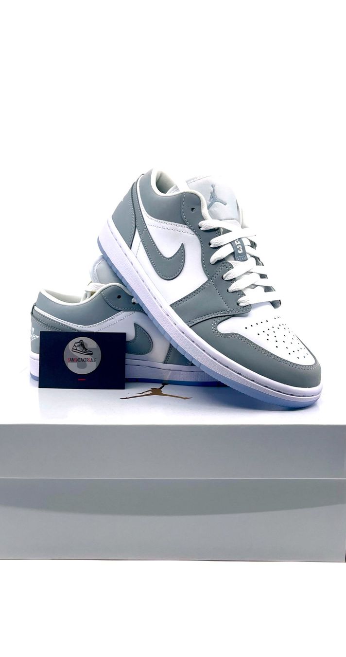Jordan Scarpe da uomo: Jordan 1 Low Wolf Grey Grösse EU 39 – Nuovo e nell'imballaggio originale da Küsnacht ZH venduto da SamSneakerSale 1