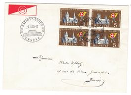 Lettre de Genève cachet S399 pour Genève