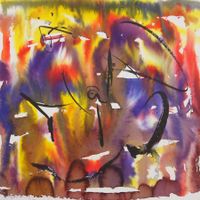 Tuschezeichnung: Rainbow colors