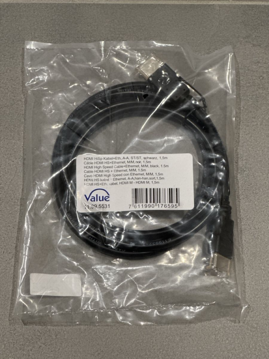 Kabel: 1.5 Meter High Speed HDMI Cable with Ethernet neu & ovp – Neu und originalverpackt aus Affeltrangen von admar