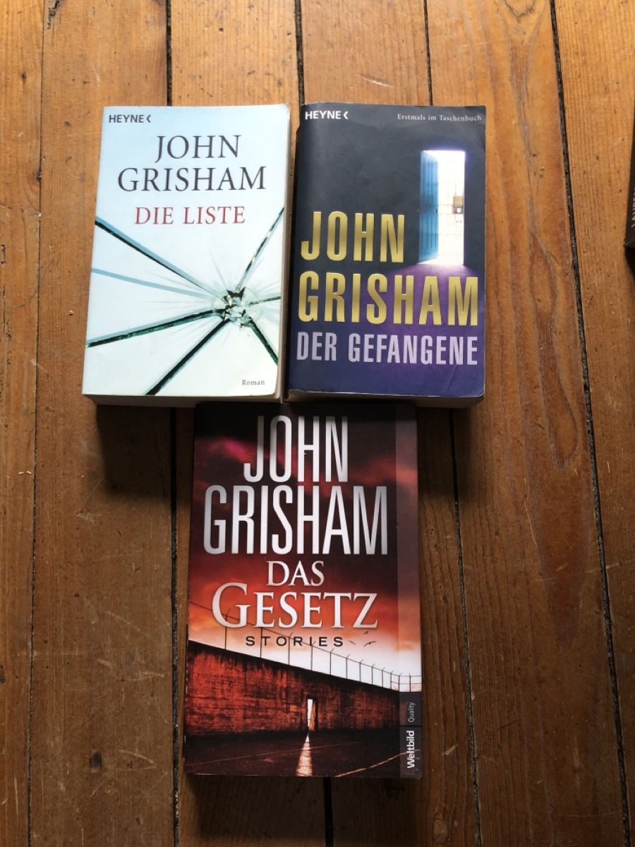 Libri: 3 John Grisham Thriller Romane – Usato da Ins venduto da teamfairerdeal