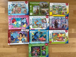 Ravensburger etc. Puzzle 5+ (10 Stück) KOMPLETT!!