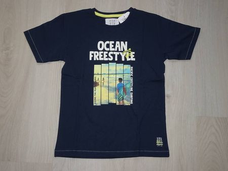 T-shirt Ocean Freestyle dunkelblau Gr. 128/134 Staccato Neu