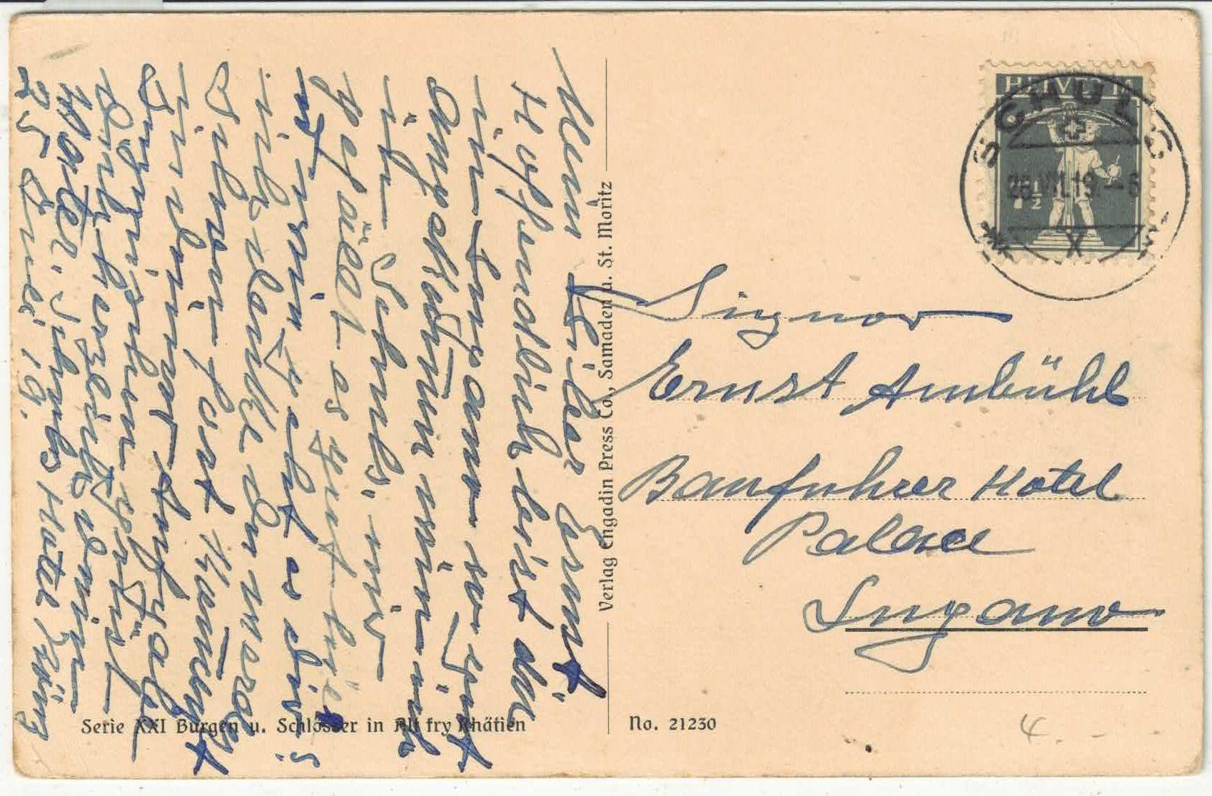Cartes postales: Schloss Ortenstein - Domleschg – D'occasion à Ettingen par Kartenplanet 1