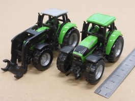 2 Siku Traktoren Deutz-Fahr grün gebraucht im Set