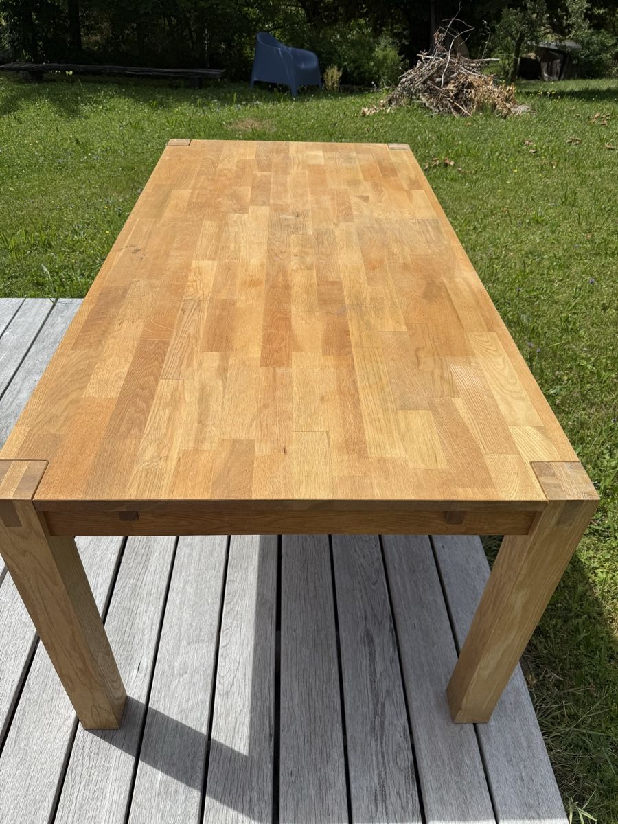 Jysk Tables: Esstisch Eiche Natur und 6 Stühle – D'occasion à Hütten par CaFeLe 2
