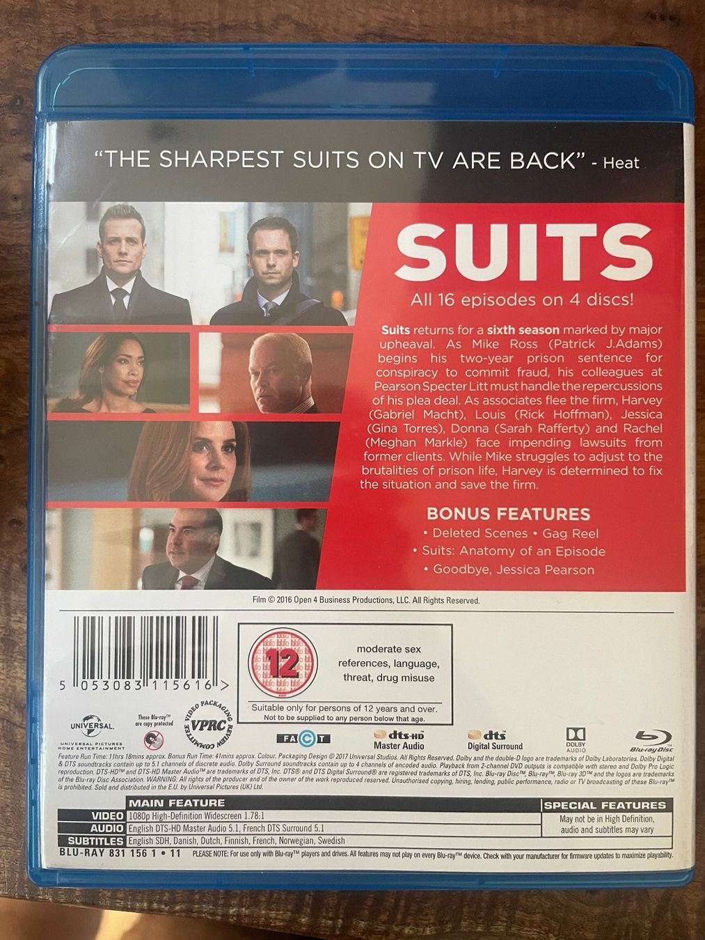 Tous les DVDs: Suits saison 6 - Blu-ray – Neuf avec emballage d'origine à Vevey par c_lathion 1