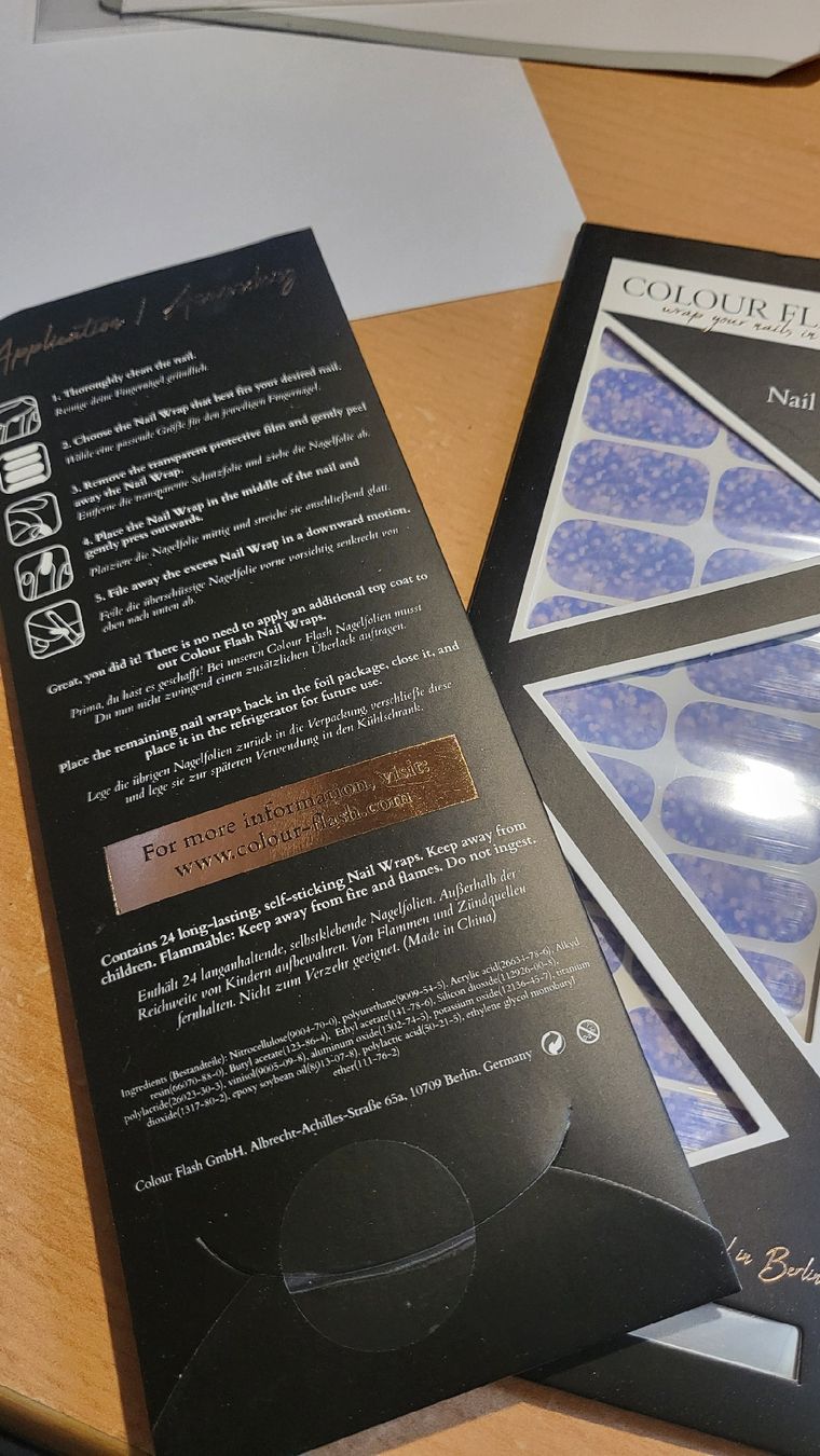 Unghie finte: Gel Nail Wraps Set 3 – Nuovo e nell'imballaggio originale da Sagogn venduto da salsagirl30 1