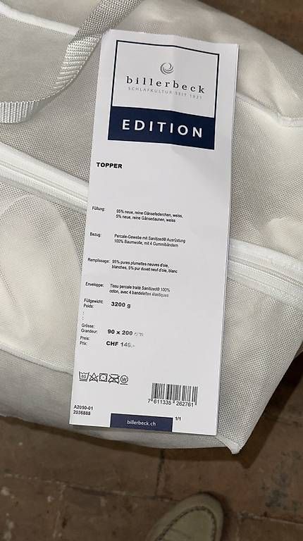 Matelas: Topper 90 x 200 cm – D'occasion à Basel par Ubud1