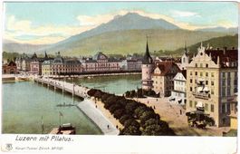 LUZERN mit PILATUS (im Sommer) ca. 1910 (LU)