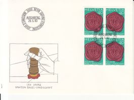 SBK 700 im 4er-Block FDC