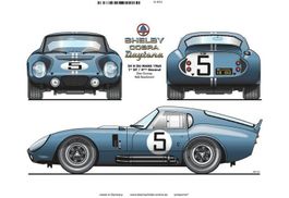 Blechschild-SHELBY COBRA DAYTONA