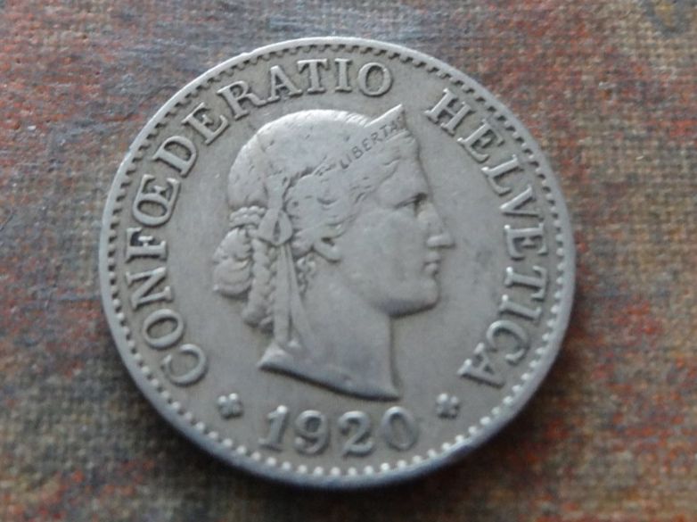 Tutti le monete: 10 Rp. 1920 – Usato da Romanel-sur-Lausanne venduto da Swift13