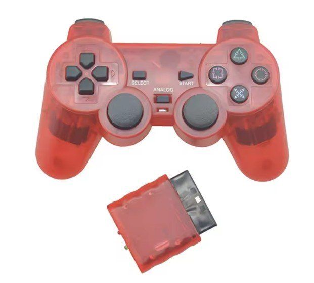 Controller: Playstation 2 Wireless Controller -clear red - NEUWARE PS2 – Nuovo (secondo la descrizione) da Goldau venduto da agestuffer