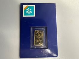 2g Goldbarren Schweizerischer Bankverein