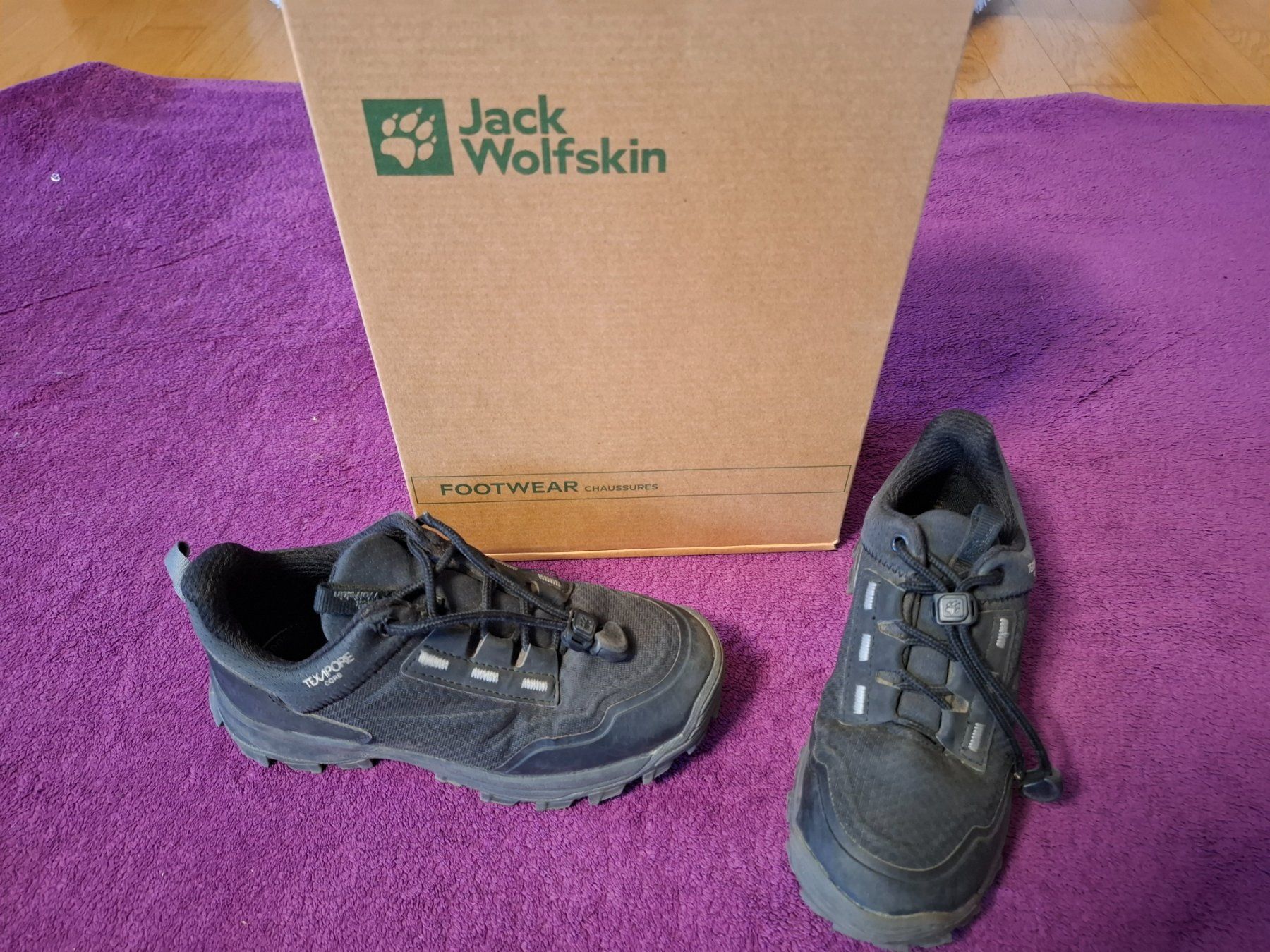 Jack Wolfskin Scarpe per ragazzi: Jack Wolfskin Cyrox Texaplore Low Wanderschuhe/Schuhe Gr.32 – Usato da Müllheim Dorf venduto da Seeeule01 1