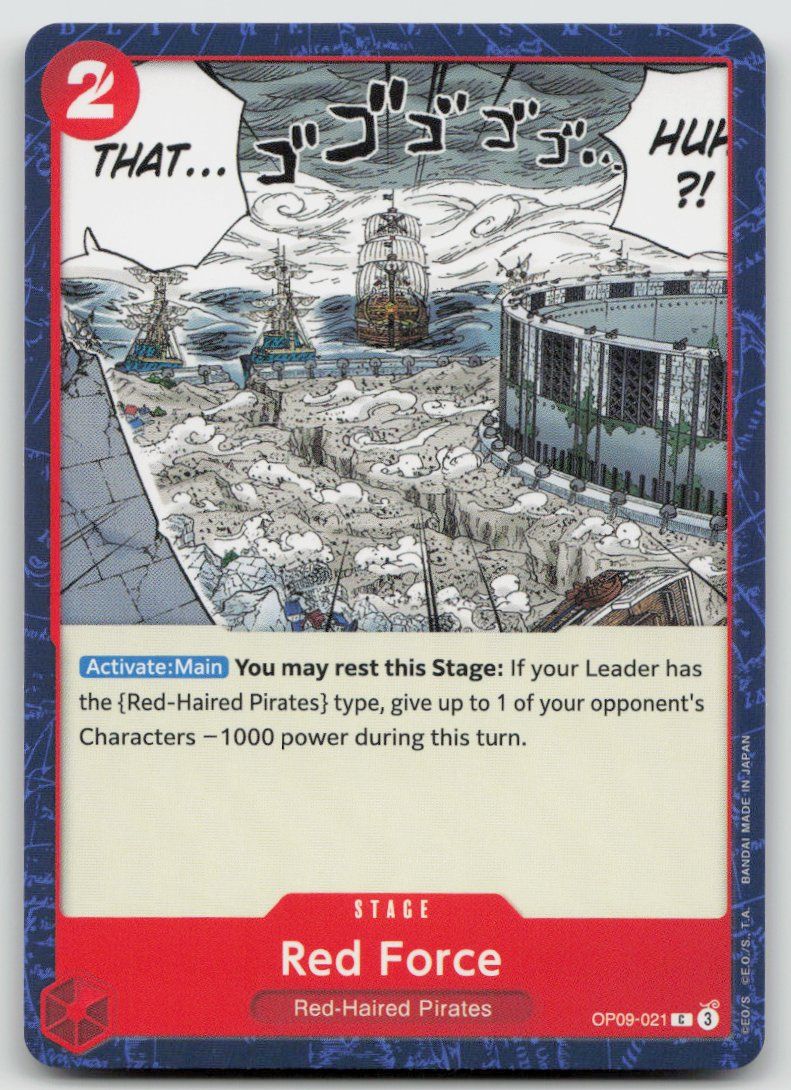 Bandai Carte collezionabili: One Piece Red Force OP09-021 C – Usato da Lugano venduto da VlaseCard