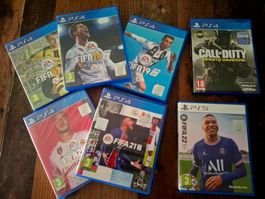Jeu PS4 / PS5 lot FIFA et Call of Duty d'occasion