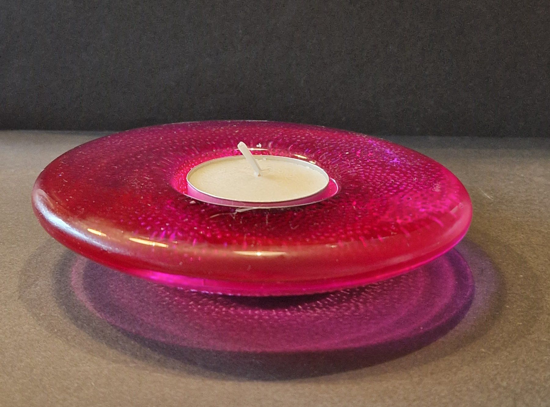 Tutte le decorazioni: Pinkes Teelichtglas, formschön – Nuovo (secondo la descrizione) da Nänikon venduto da kriki