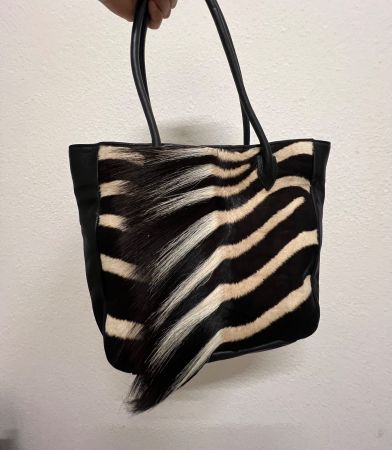 Charlene Zebra Bag with Mane and Tussle