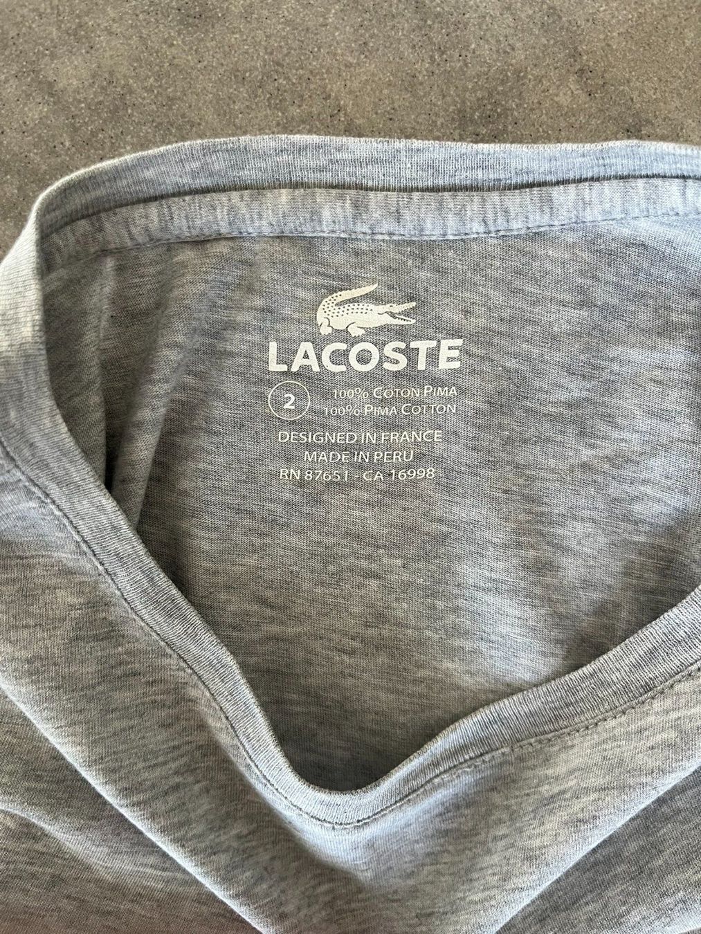 Lacoste T-shirt: LACOSTE T-Shirt Grau – Usato da Otelfingen venduto da Denis_ZH 3