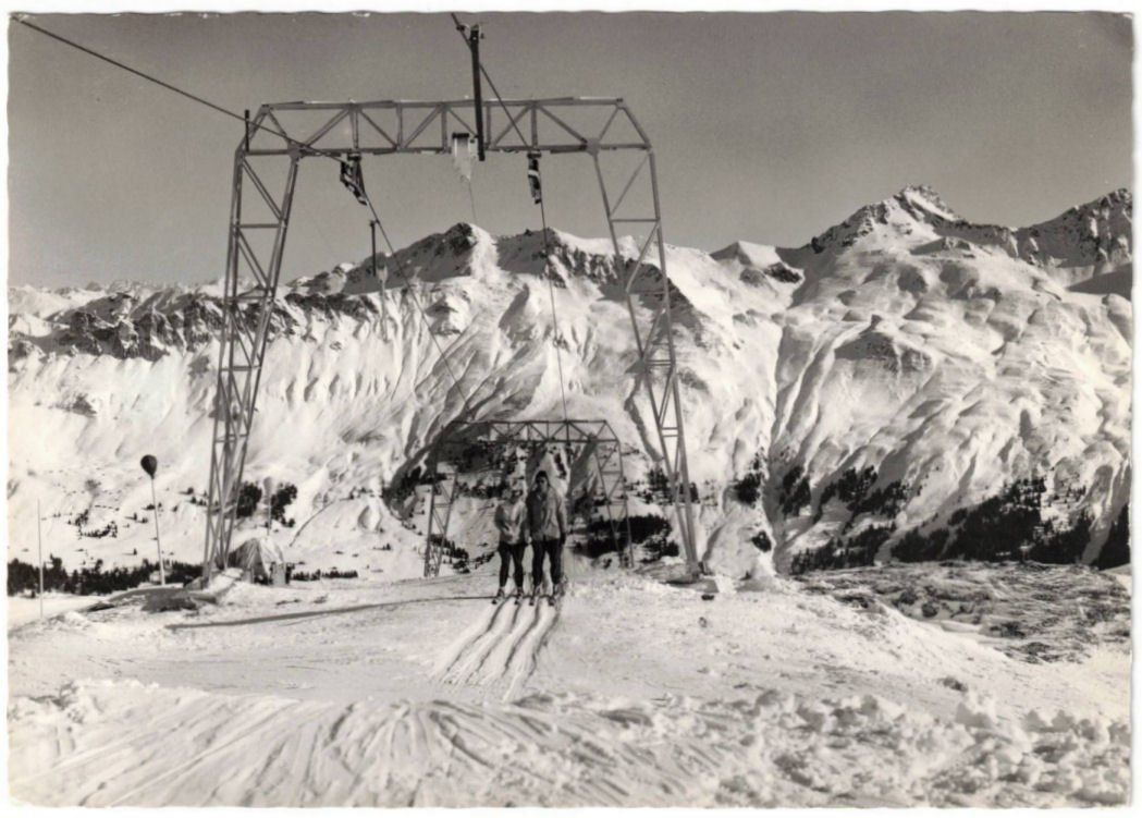 Ansichtskarten: Lenzerheide - Skilift Stätzerhorn – Gebraucht aus Binningen von Mountainrider