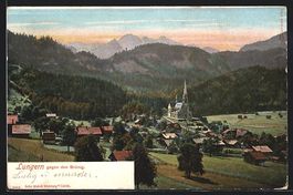 Lungern, Ortsansicht gegen den Brünig