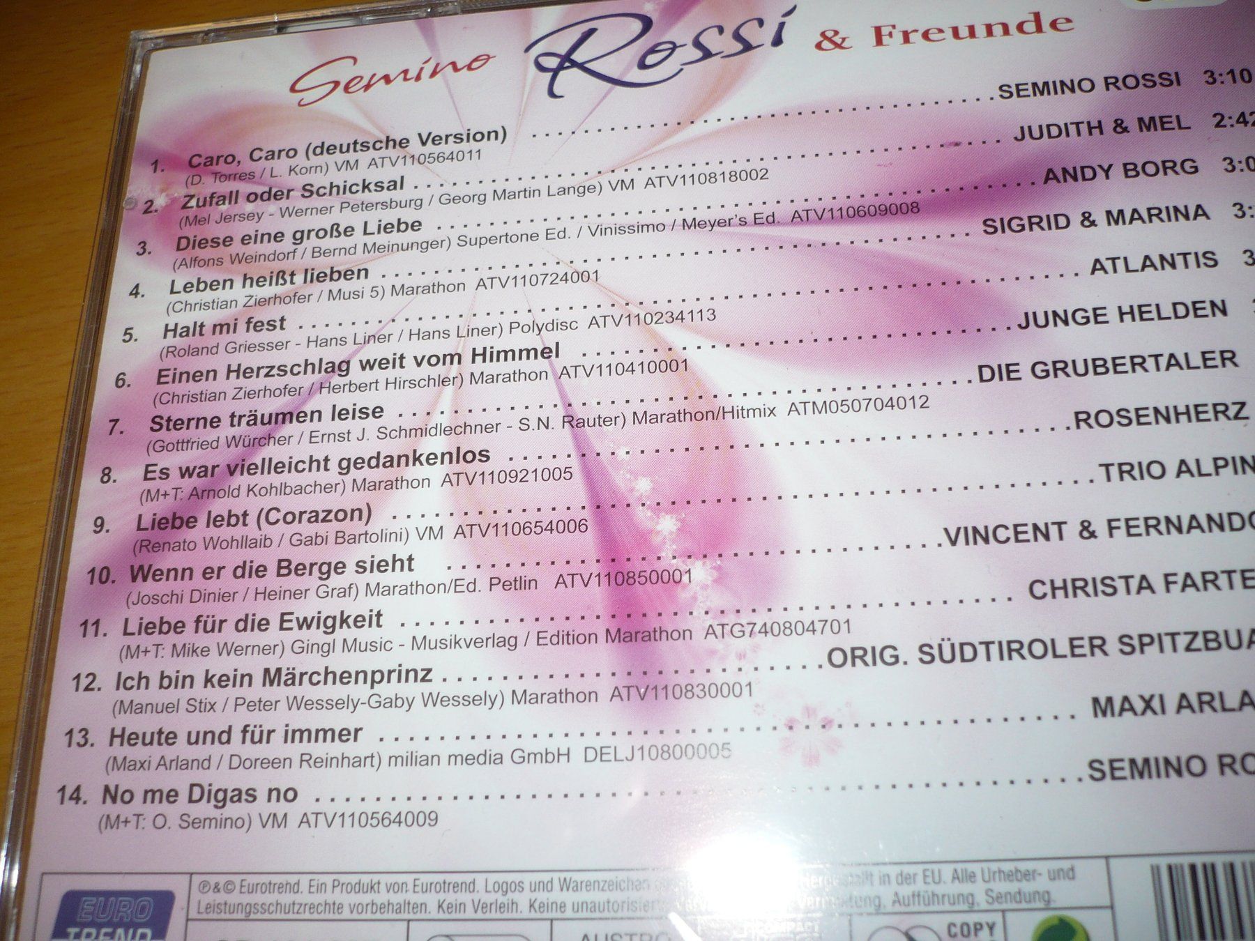CD: SEMINO ROSSI & FREUNDE 3 CD Box – Nuovo (secondo la descrizione) da Merzligen venduto da Marthe22 5