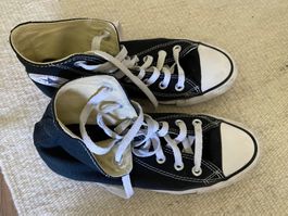 Coole Converse All Stars High, Grösse 38, Schwarz, Top!
