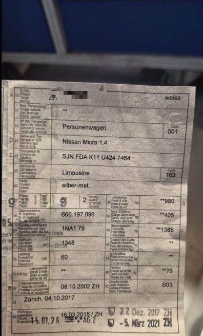 Nissan Autos: Nissan Micra 2 1.4 2002 – Gebraucht aus Kleindöttingen von mio-parts 7