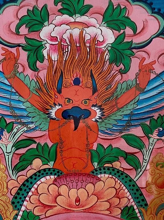 Dipinti: Tangka Buddha Chenrezig /dipinto ad acquarello – Nuovo (secondo la descrizione) da Caslano venduto da bri_5jft 4