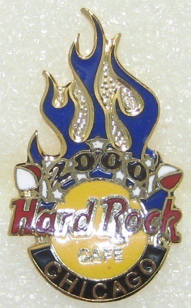 Hard Rock Cafe Placchette & Badge: Hard Rock Cafe Chicago _____________ Hobby Data Base # 1854 – Usato da Emmenbrücke venduto da tms1122