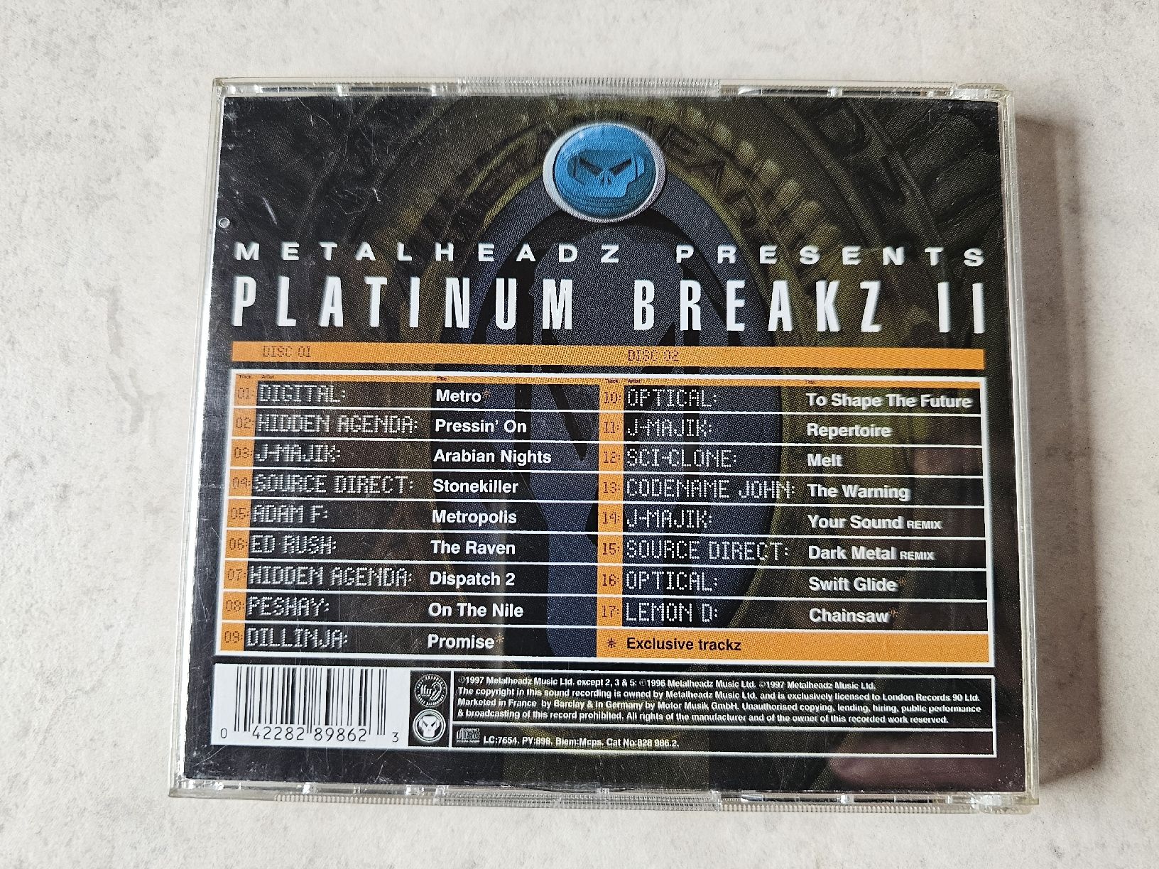CD: Metalheadz  -  Platinum Breakz ll  /  2 CD's – Usato da Schneisingen venduto da backstore24 1