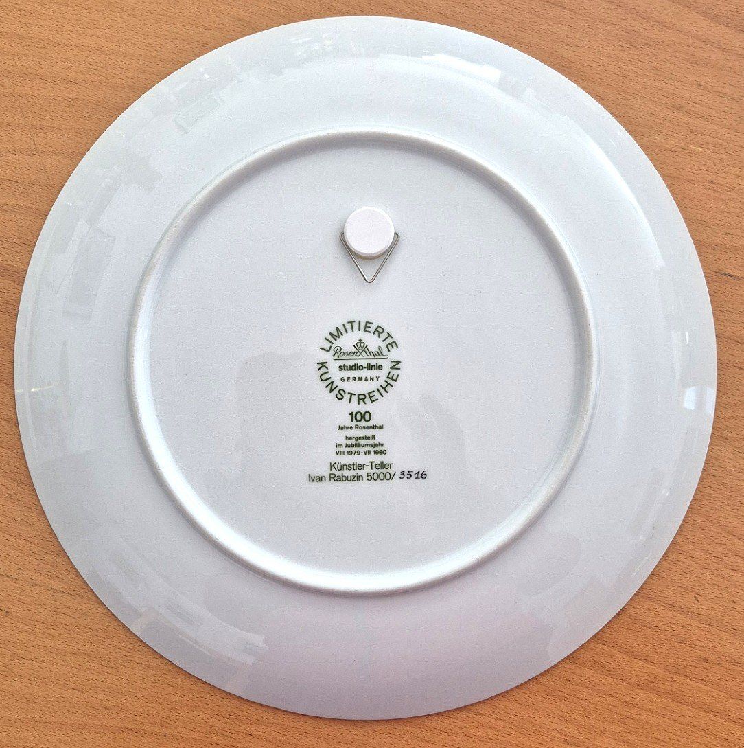 Rosenthal Piatti: ROSENTHAL Studio-Line lim. Künstler-Teller 15, Ivan Rabuzin – Nuovo (secondo la descrizione) da St. Moritz venduto da Guenteratch 3