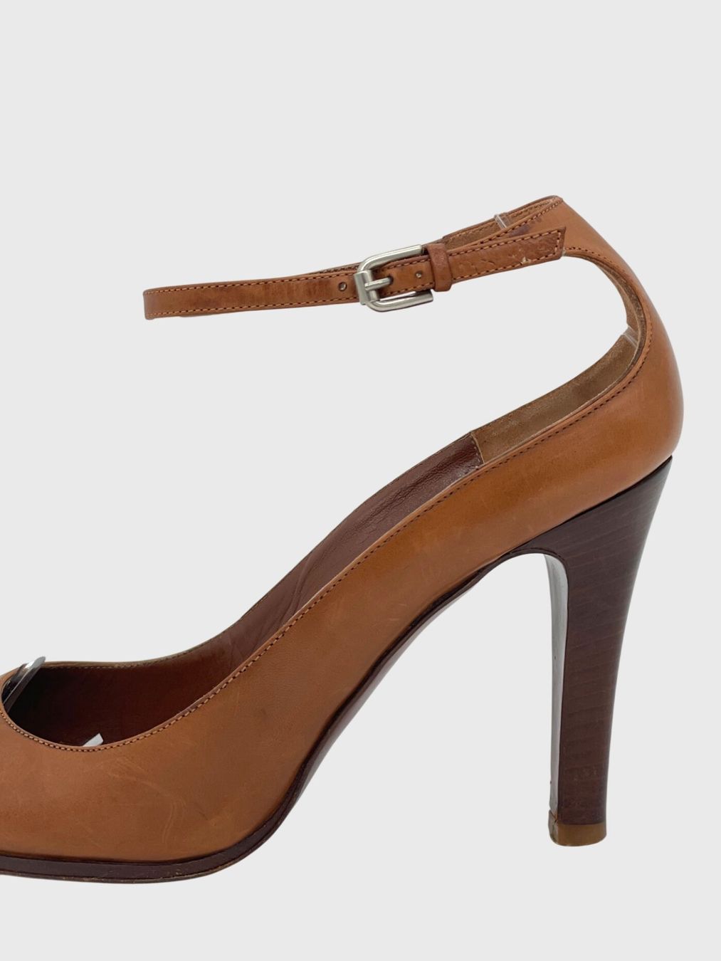 Ralph Lauren Scarpe da donna: Ralph Lauren Ankle Strap Leather Pump EU 38 Braun – Usato da Zürich venduto da shoe_shop 4