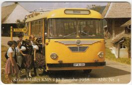 seltene Postauto Telefonkarte aus Deutschland im Folder