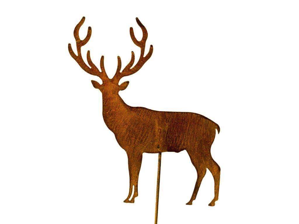 Tutte le decorazioni: Hirsch Rost ca. 120cm – Nuovo e nell'imballaggio originale da Matzendorf venduto da Gartendeko-Shop 2