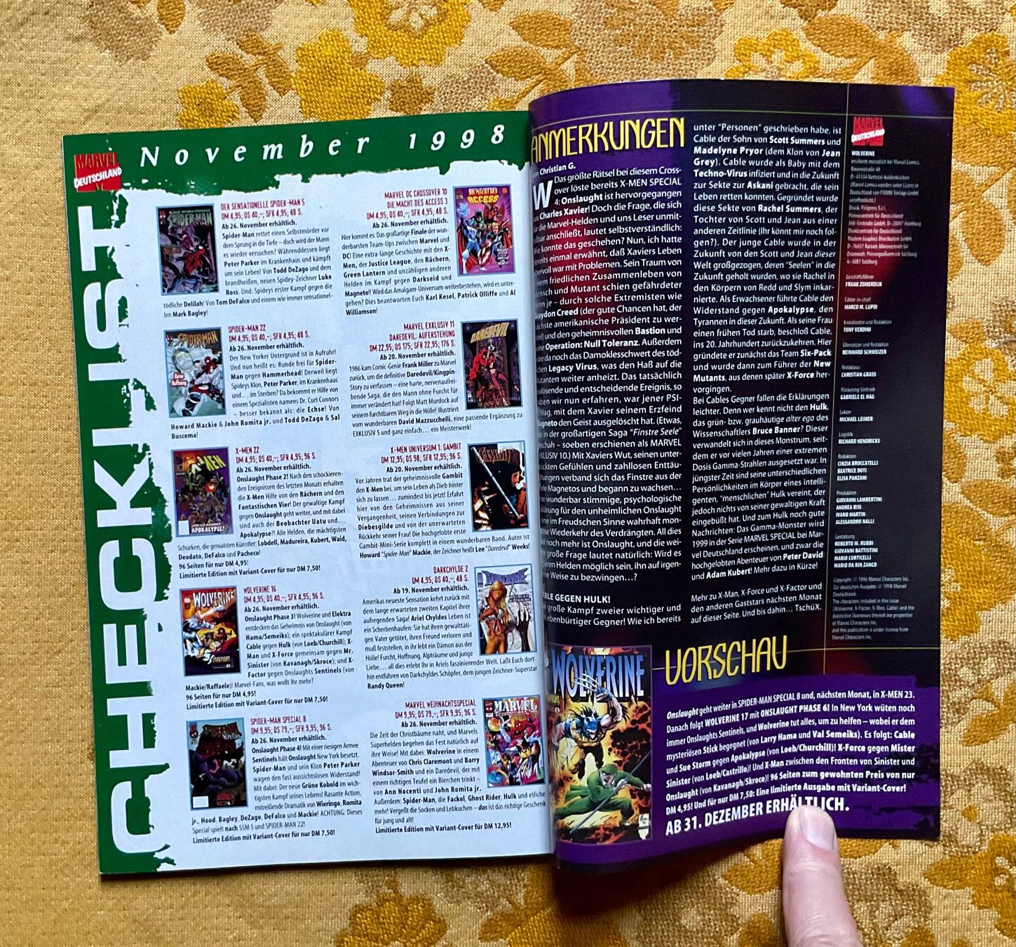 Fumetti: Wolverine Heft Nr 17 von 1998 – Usato da Endingen venduto da nathan05 8