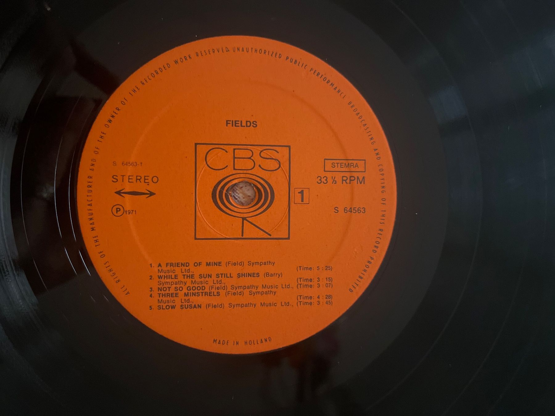 Schallplatten: S158/Fields – Gebraucht aus Frutigen von Philippe_jsp 2