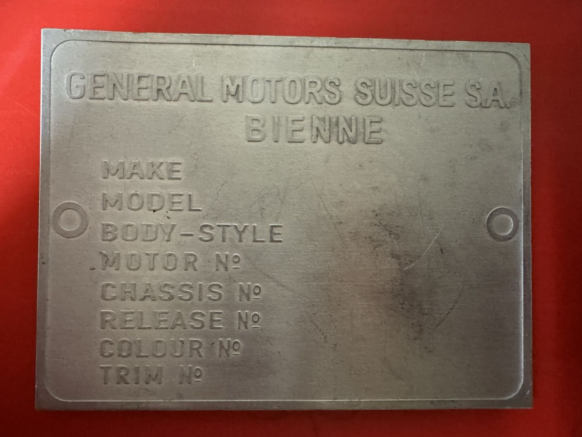 Sonstiges Fahrzeugzubehör: General Motors Suisse  Typenschild – Gebraucht aus St. Gallen von Gullygully 1