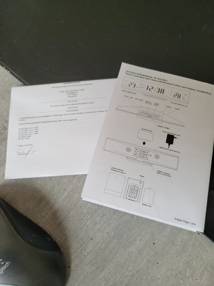 Altro per la casa: Temperaturanzeige und Digitaluhr mit Funksensor – Usato da Altdorf UR venduto da Nordwing 3