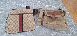 2 stylische Umhängetaschen Camel & NoName