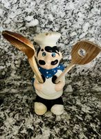 Vintage Koch-Figur Keramik – Kochlöffelhalter / Küchenhelfer
