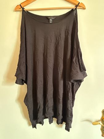 Hänger-Shirt, schwarz, Gr. 54