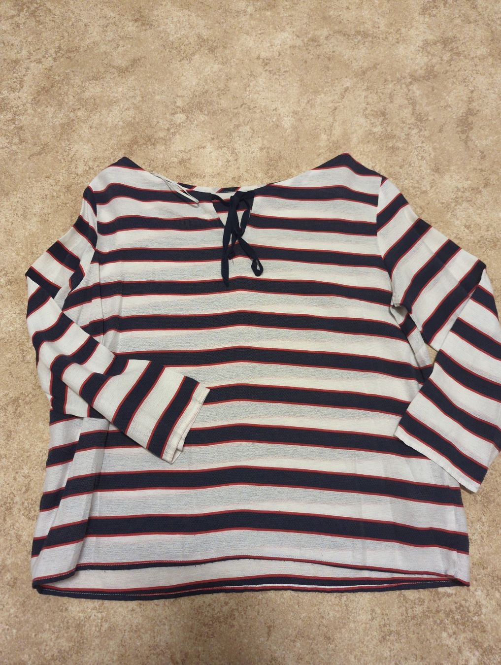 Mango Camicette: Gestreifte Bluse Gr. S dunkel blau und rot Mango – Usato da Winterthur venduto da Glauriane 4