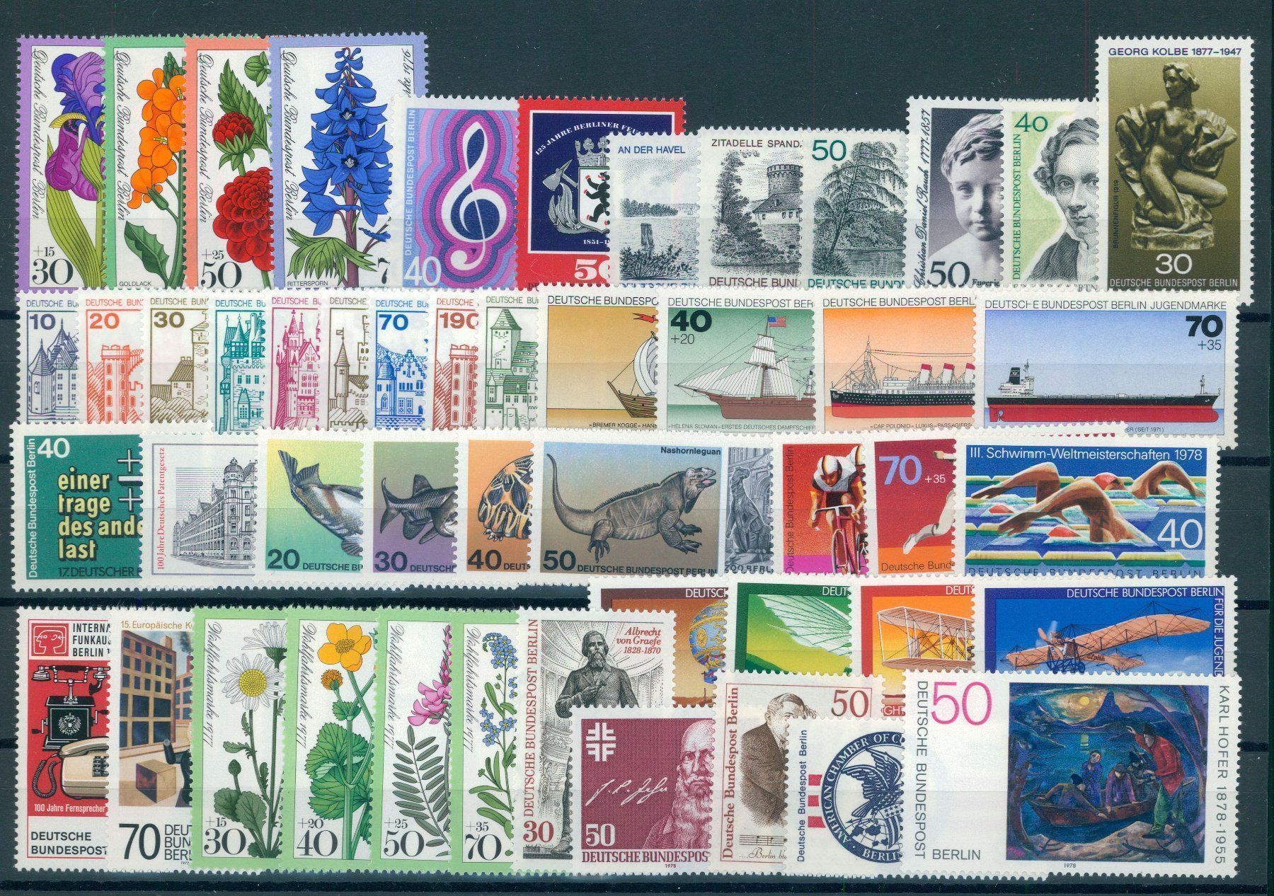 Alle Briefmarken: BERLIN, SUPERSAMMLUNG, 600 VERSCHIEDENE MARKEN POSTFRISCH ** – Neu (gemäss Beschreibung) aus Wetzikon ZH von Philimpex 5