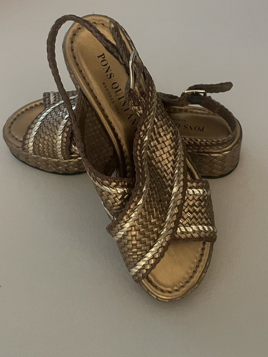 Pons Quintana Scarpe da donna: PONS QUINTANA Sandalen gold - Gr. 39 – Nuovo (secondo la descrizione) da Hünenberg See venduto da DND5 1